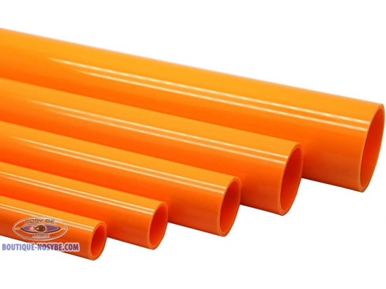 Tube PVC Pression DN 40 mm orange - barre de 1 mètre - Nosy Be Imports